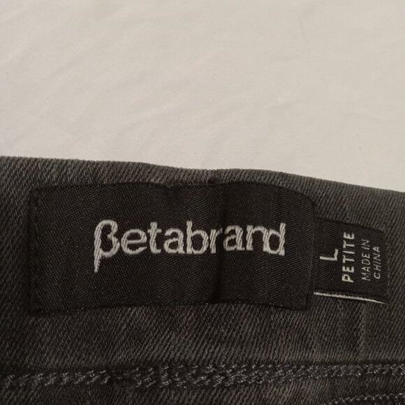 Betabrand Women's 4-Pocket Straight Leg Yoga Denim Size L Petite - Picture 6 of 7